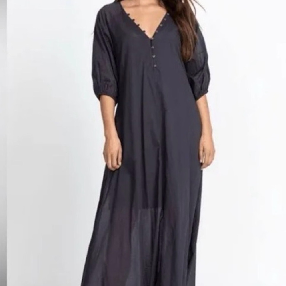 Johnny Was Buttoned Raglan Dress w/slip size XS